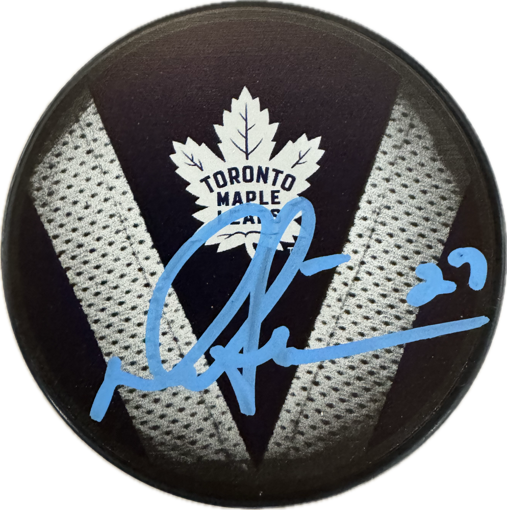 Darryl Sittler Autographed Toronto Maple Leafs Hockey Puck (Jersey V) - Pastime Sports & Games