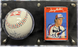 Larry Walker Autographed Hall of Fame Baseball & Autographed Rookie Card Display - Pastime Sports & Games
