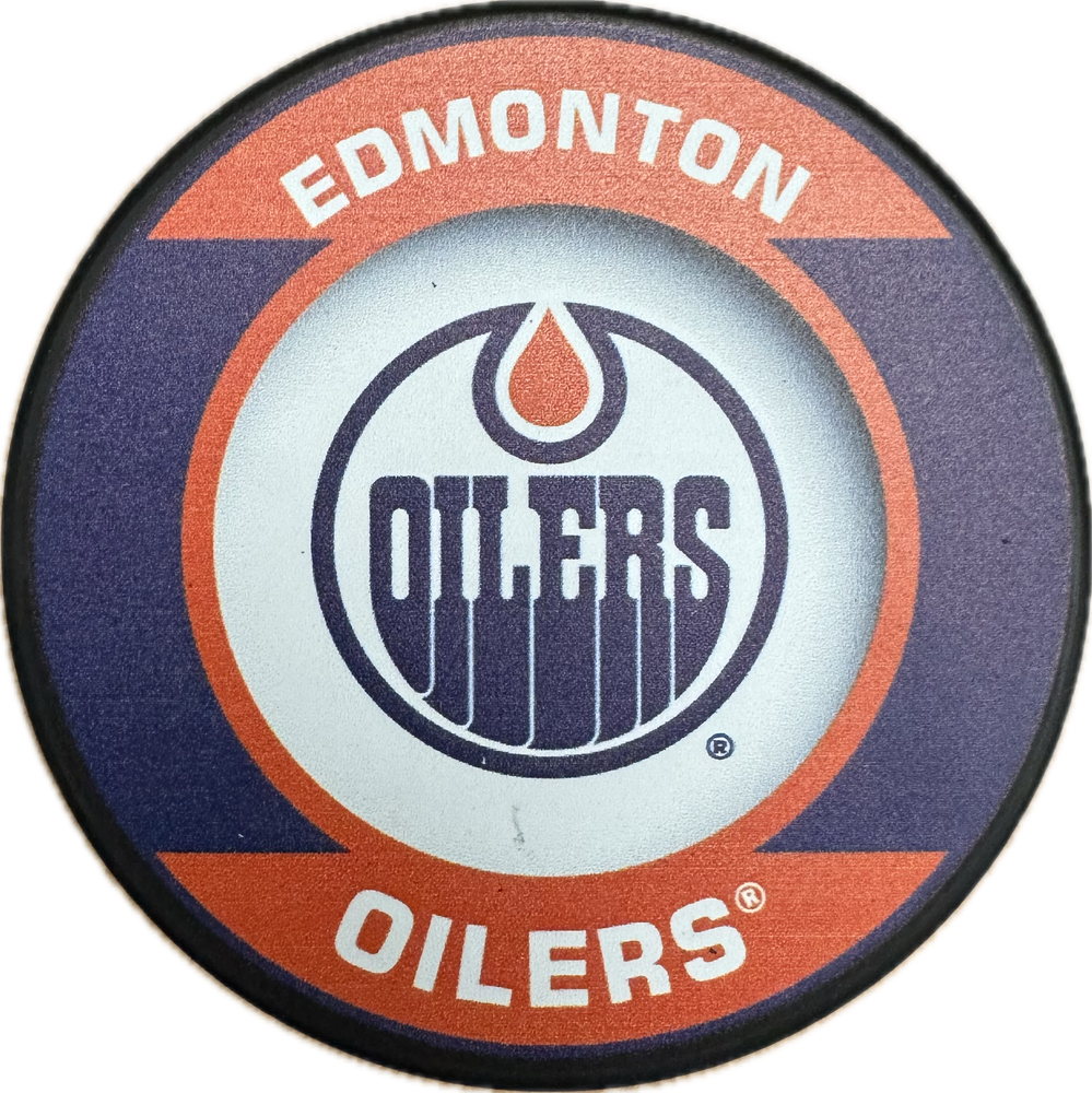 Edmonton Oilers Hockey Pucks - Pastime Sports & Games