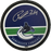Pius Suter Autographed Vancouver Canucks Hockey Puck (Mustang Autograph Puck) - Pastime Sports & Games