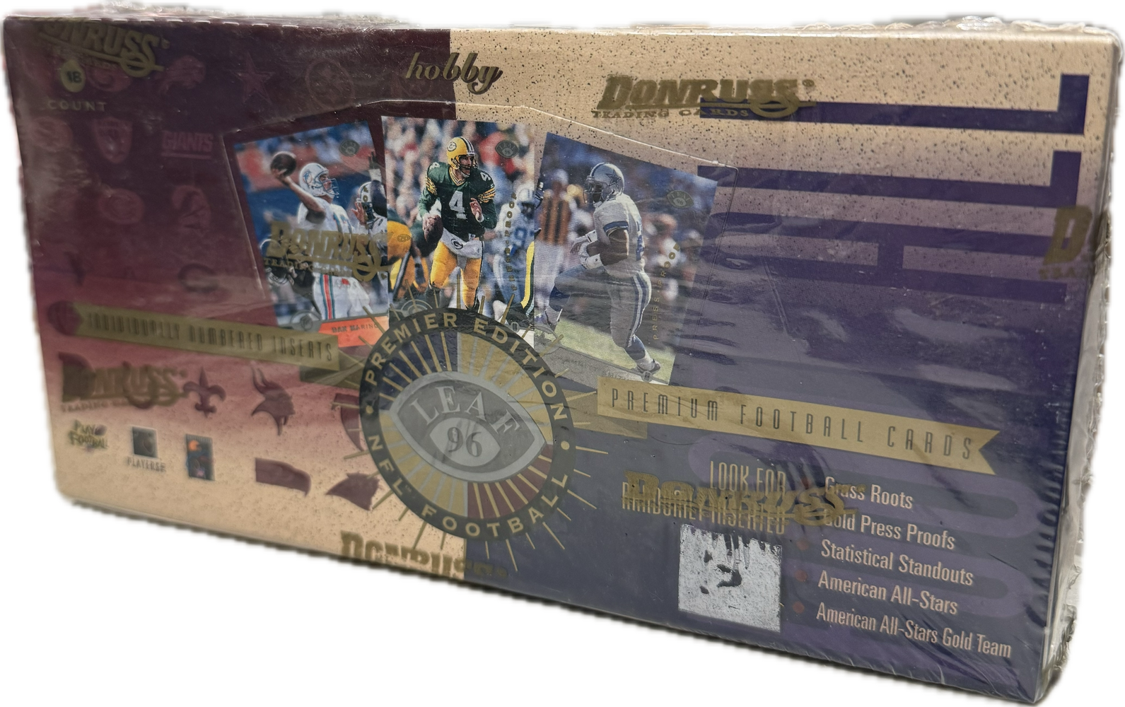 1996 Leaf NFL Football Hobby Box - Pastime Sports & Games