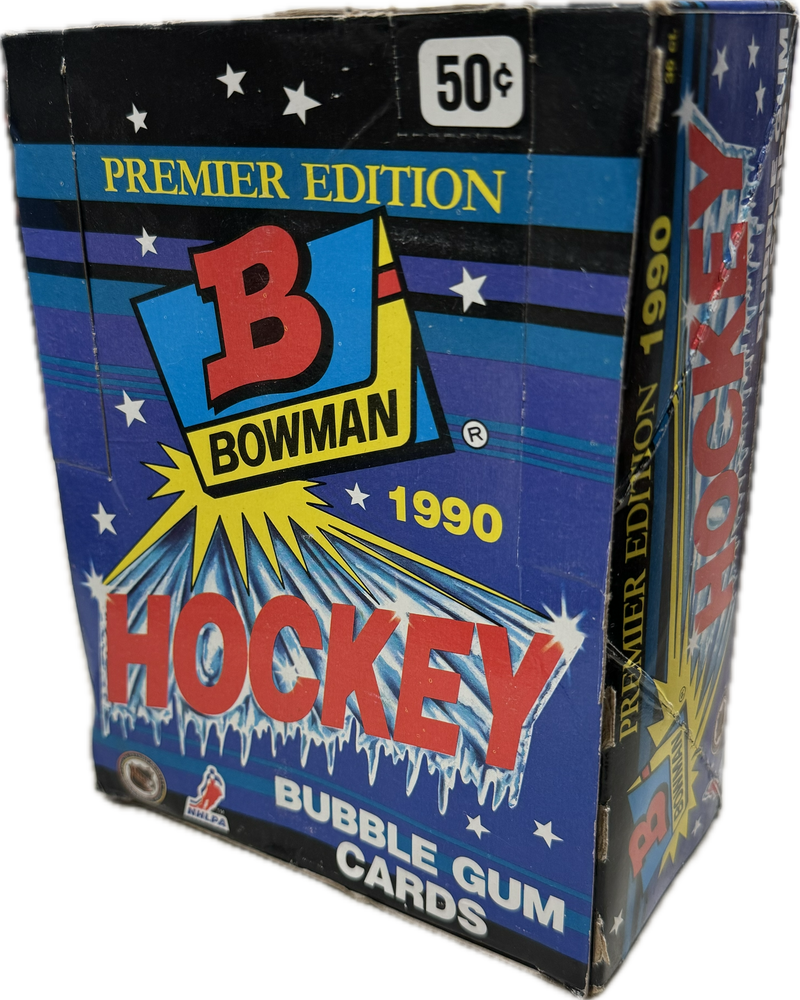 1990 Bowman Premier Edition NHL Hockey Wax Box - Pastime Sports & Games