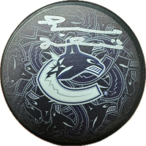 Trevor Linden Autographed Vancouver Canucks Hockey Puck (Orca Clone) - Pastime Sports & Games