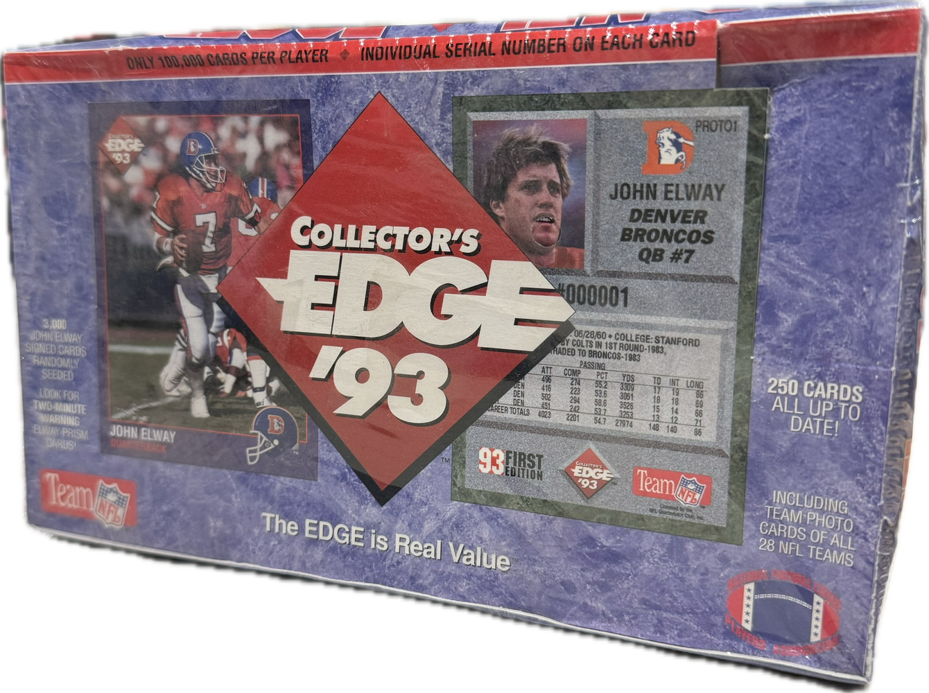 1993 Collector's Edge NFL Football Hobby Box - Pastime Sports & Games