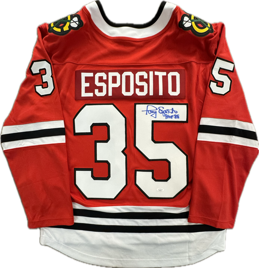Tony Esposito Autographed Chicago Blackhawks Home Fanatics Jersey - Pastime Sports & Games