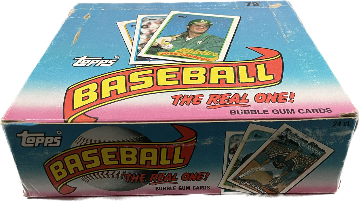 1989 Topps MLB Baseball Picture Cards Cello Box - Pastime Sports & Games