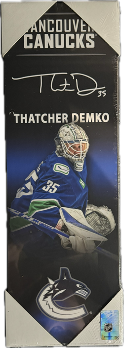 Thatcher Demko Vancouver Canucks 5x15 Player Plaque - Pastime Sports & Games