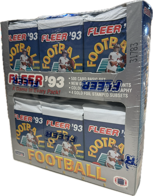1993 Fleer NFL Football Cello Box - Pastime Sports & Games