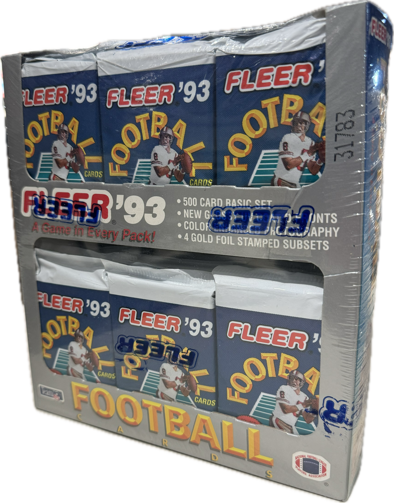 1993 Fleer NFL Football Cello Box - Pastime Sports & Games