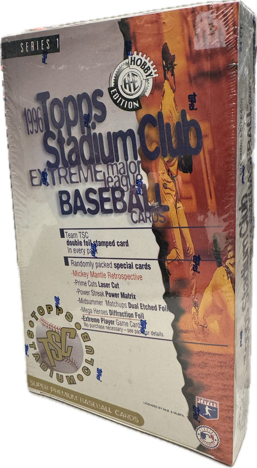 1996 Topps Stadium Club Series 1 / One MLB Baseball Hobby Box - Pastime Sports & Games