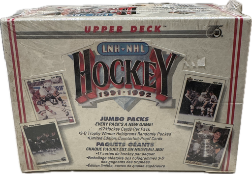 1991/92 Upper Deck NHL Hockey Jumbo Box - Pastime Sports & Games