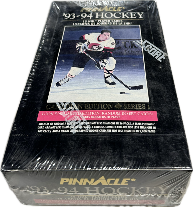 1993/94 Score Pinnacle Series One NHL Hockey Hobby Box - Pastime Sports & Games