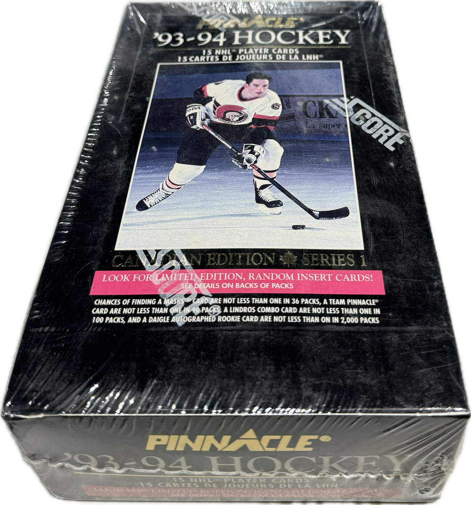 1993/94 Score Pinnacle Series One NHL Hockey Hobby Box - Pastime Sports & Games