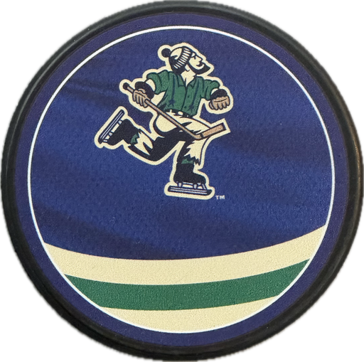 Vancouver Canucks Reverse Retro Hockey Puck (Full Logo Puck) - Pastime Sports & Games