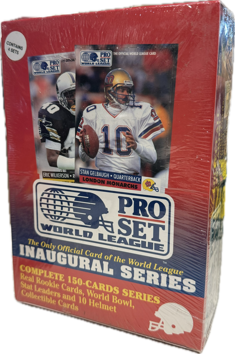 1991 Pro Set World League Football Wax Box - Pastime Sports & Games