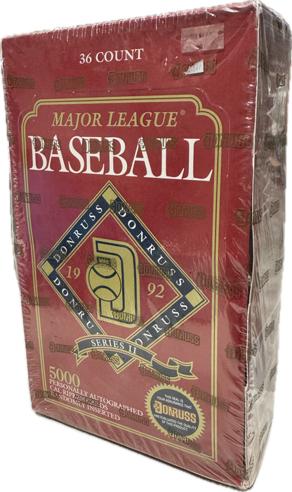 1992 Donruss Series 2 / Two MLB Baseball Hobby Box - Pastime Sports & Games