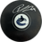 Pius Suter Autographed Vancouver Canucks Hockey Puck (Small Orca Logo) - Pastime Sports & Games