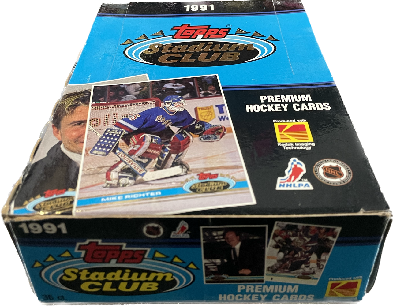 1991/92 Topps Stadium Club NHL Hockey Wax Box - Pastime Sports & Games