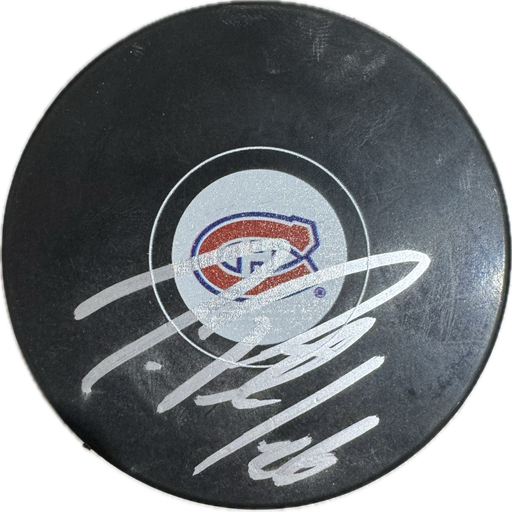 Jeff Petry Autographed Montreal Canadiens Hockey Puck (Small Logo) - Pastime Sports & Games