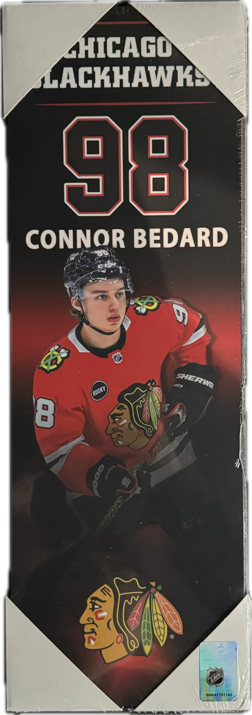 Connor Bedard Chicago Blackhawks 5x15 Player Plaque - Pastime Sports & Games