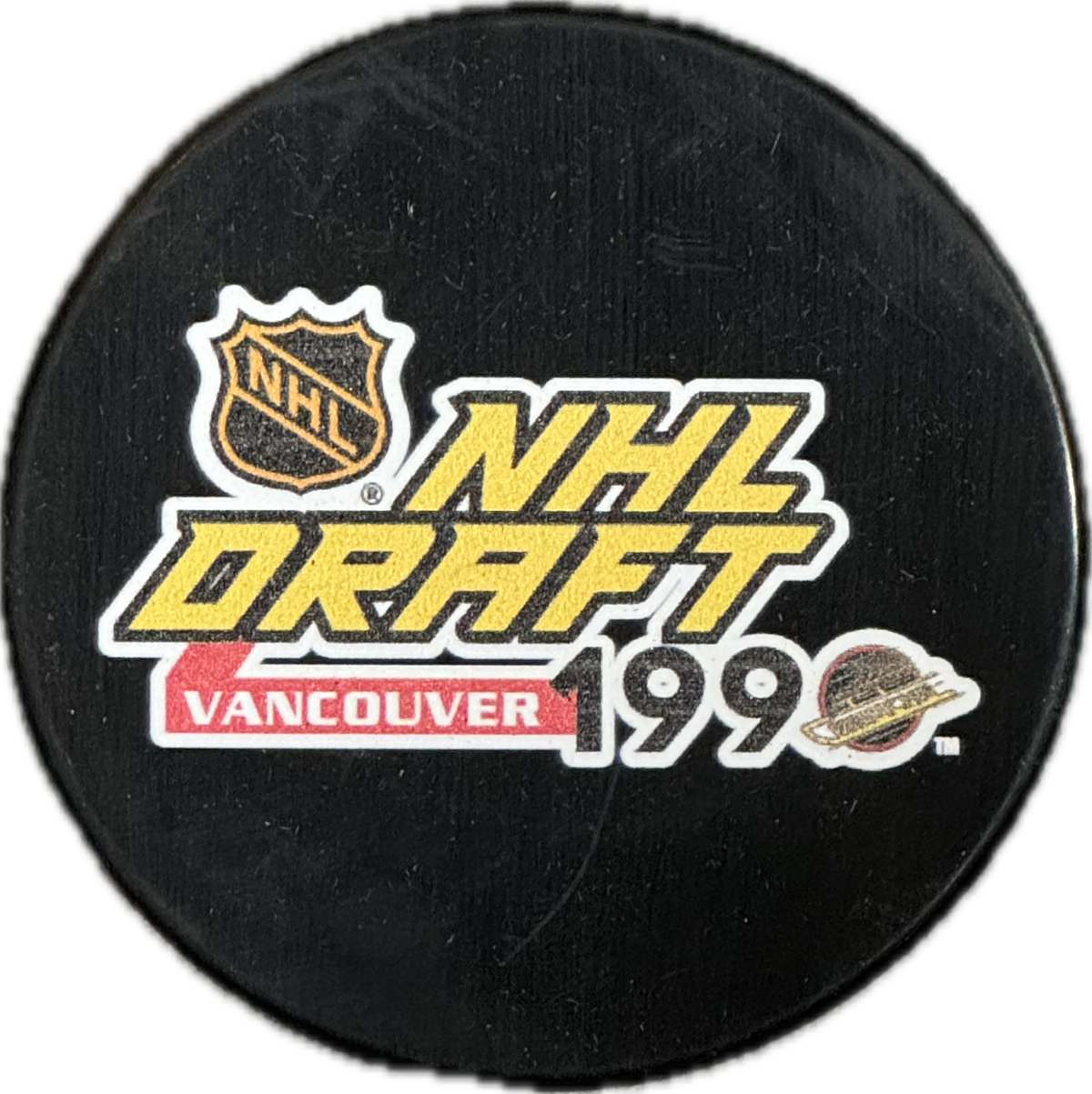 Vancouver 1990 NHL Draft Puck Pastime Sports & Games