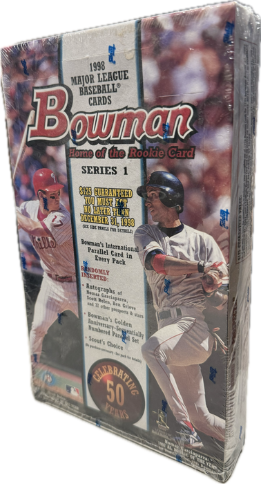 1998 Topps Bowman Series 1 / One MLB Baseball Hobby Box - Pastime Sports & Games