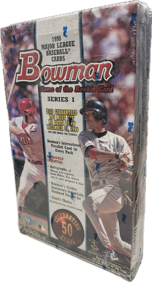 1998 Topps Bowman Series 1 / One MLB Baseball Hobby Box - Pastime Sports & Games
