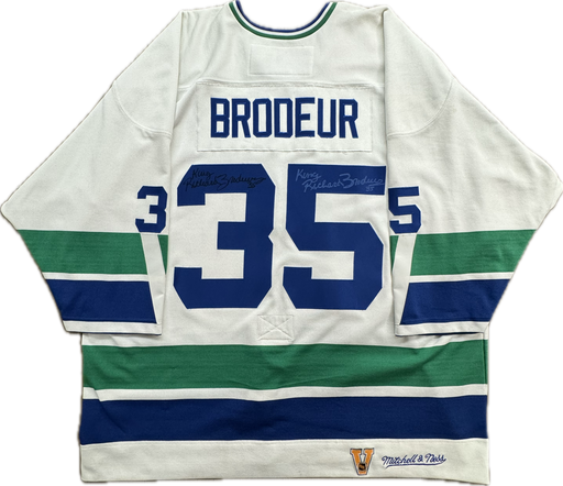 Richard Brodeur Autographed Game Worn Vancouver Canucks Special Alumni Edition Jersey - Pastime Sports & Games