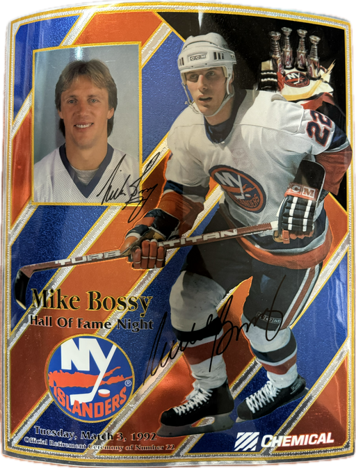 Mike Bossy Autographed New York Islanders Chromium Photo - Pastime Sports & Games