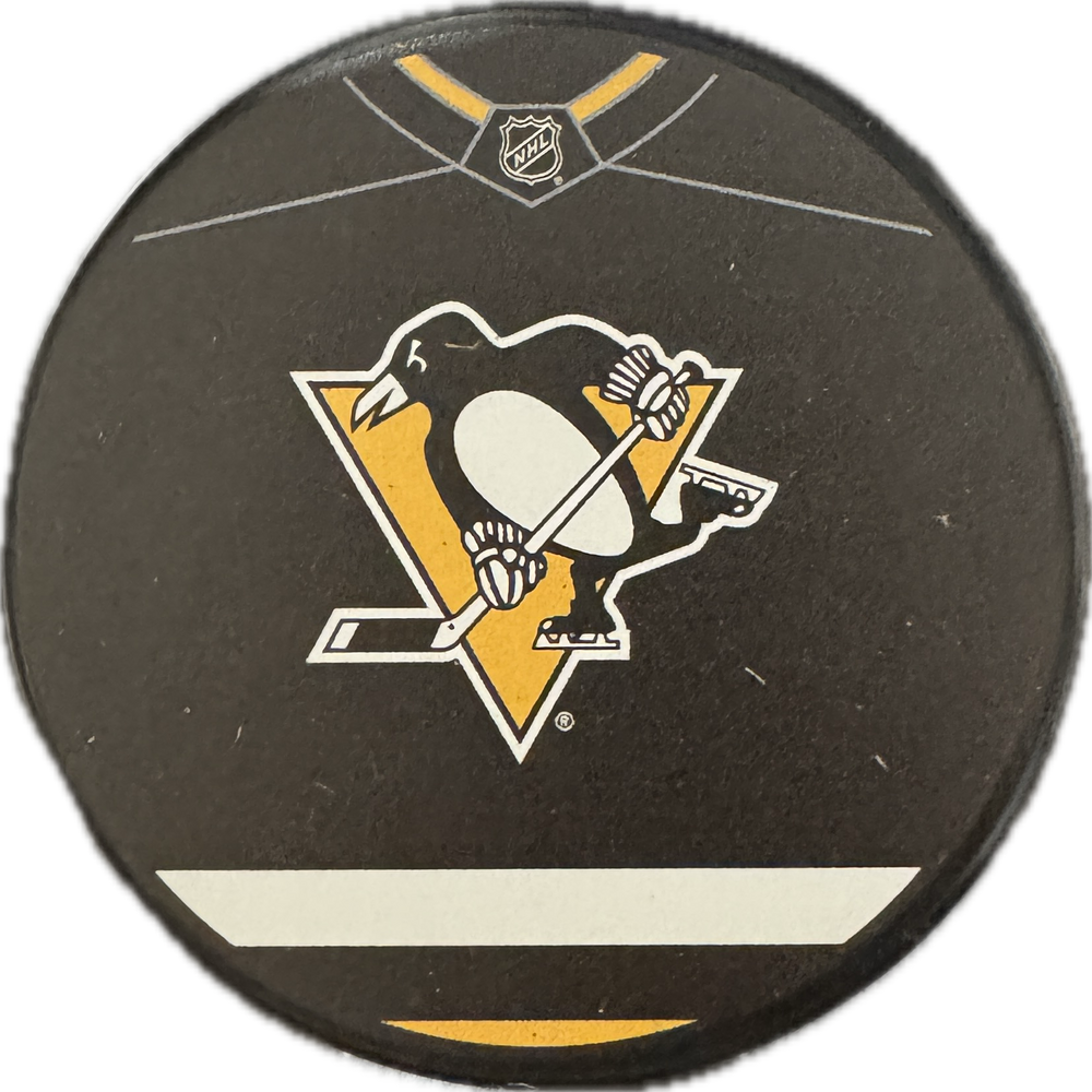 Pittsburgh Penguins Logo Hockey Puck (Jersey Design) - Pastime Sports & Games