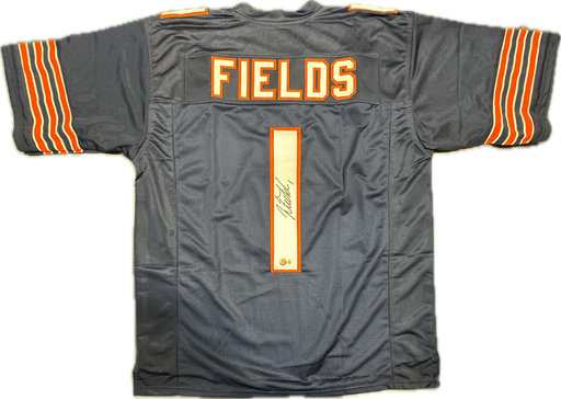 Justin Fields Autographed Chicago Football Custom Jersey - Pastime Sports & Games