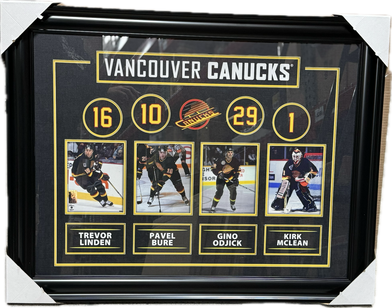 Vancouver Canucks Alumni Signed Best Of The Best Framed Collage - Pastime Sports & Games