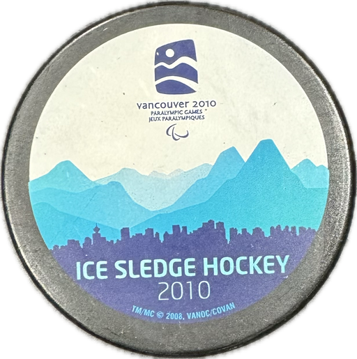 Vancouver 2010 Paralympic Games Ice Sledge Hockey Puck