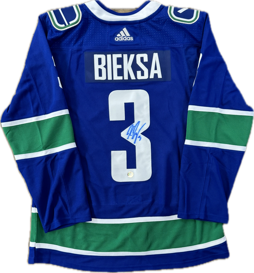 Kevin Bieksa Autographed Canucks Home Jersey