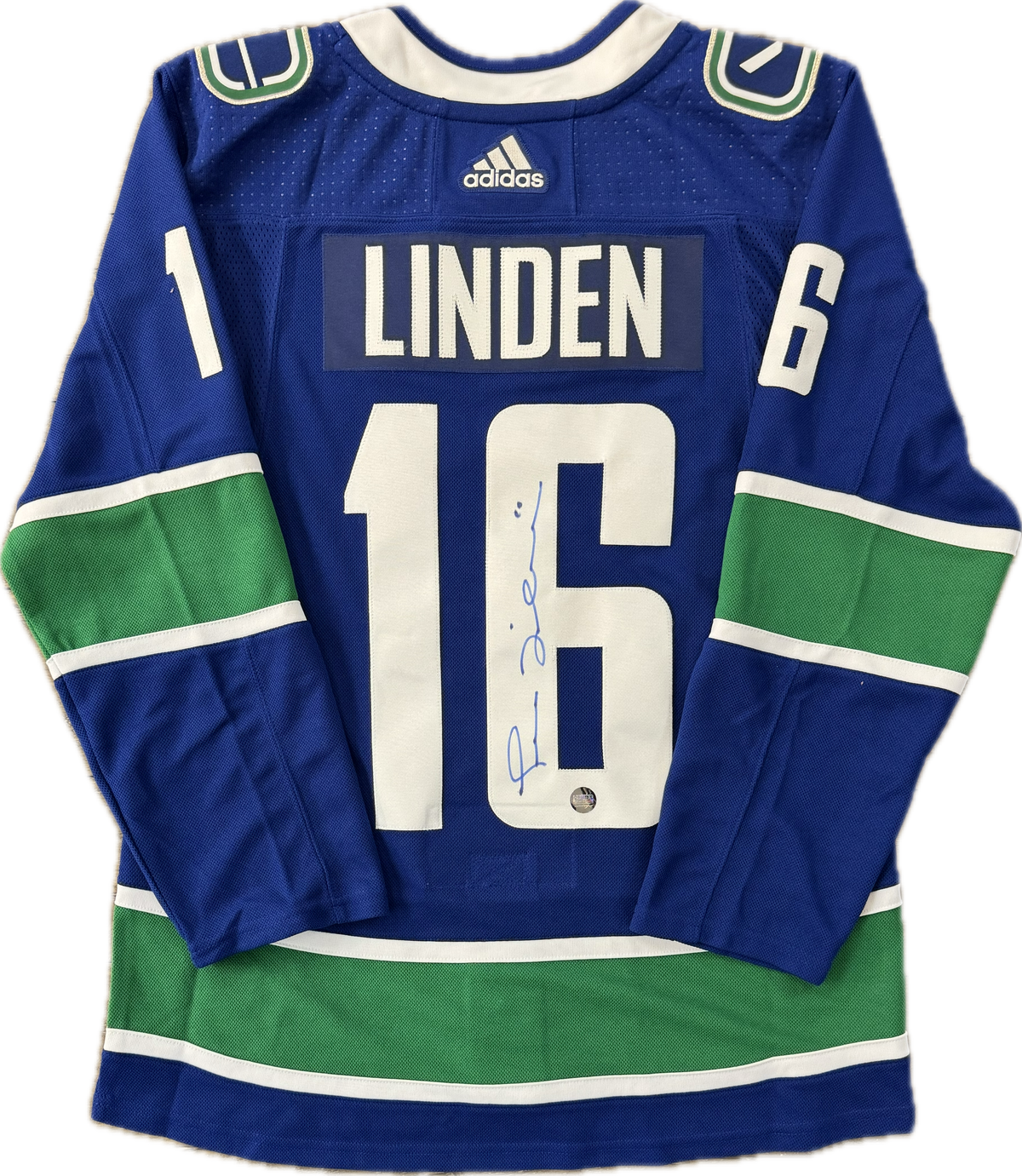 Trevor Linden Autographed Vancouver Canucks Orca Home Jersey (With