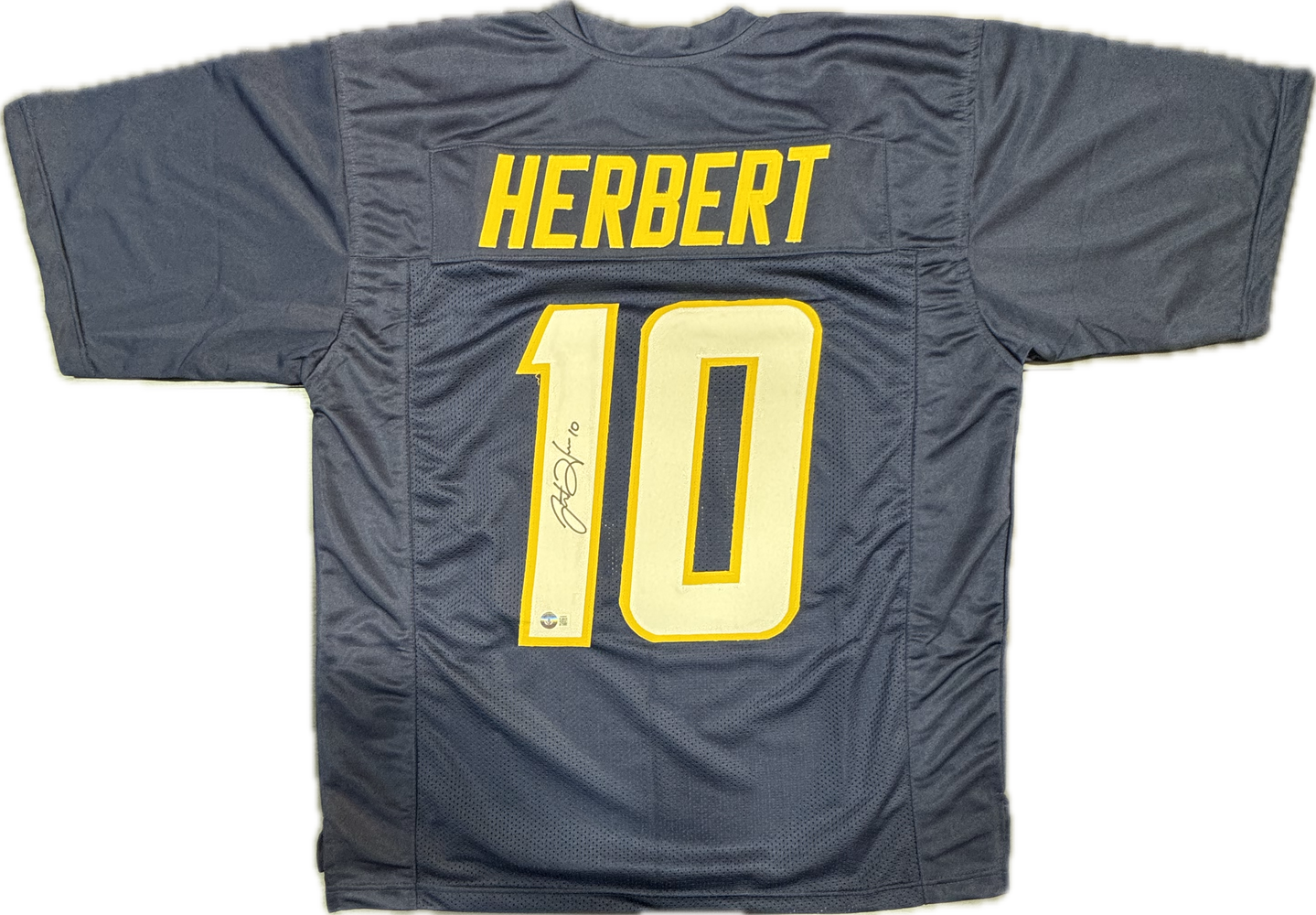 Justin Herbert Autographed Los Angeles Football Custom Jersey - Pastime Sports & Games