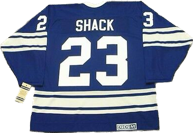 1966/67 Toronto Maple Leafs Eddie Shack CCM Home Blue Jersey - Pastime Sports & Games