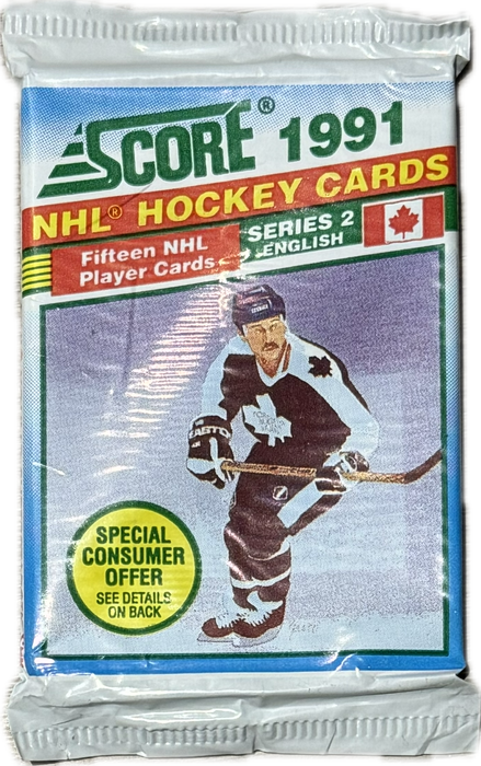 1991/92 Score Series 2 / Two NHL Hockey Hobby Box - Pastime Sports & Games