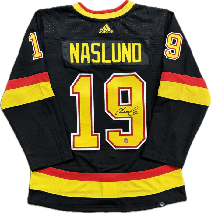 Markus Naslund Autographed Vancouver Custom Black Skate Jersey Pastime Sports Games