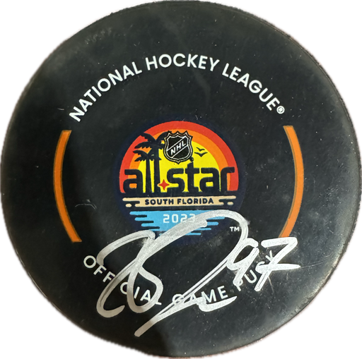 Connor McDavid Autographed 2023 All Star South Florida Hockey Puck
