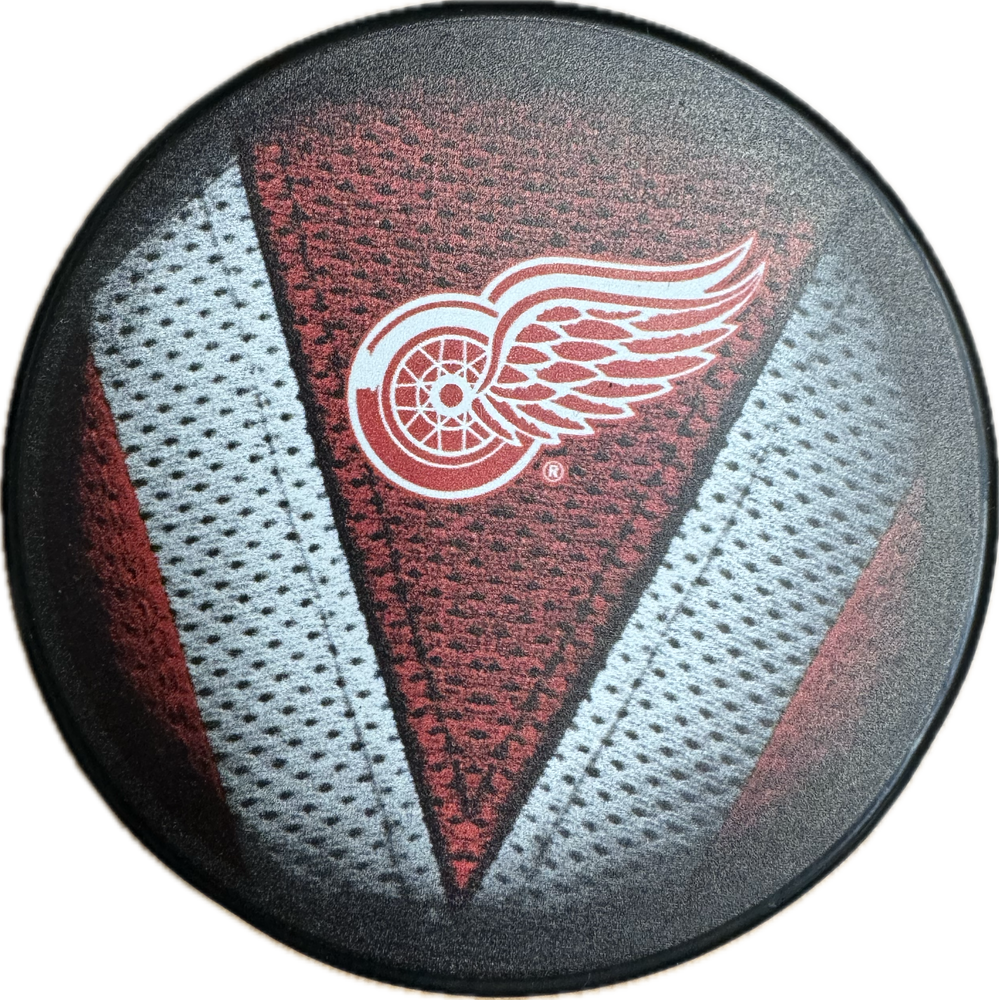 Detroit Red Wings Souvenir Hockey Puck (Jersey "V")