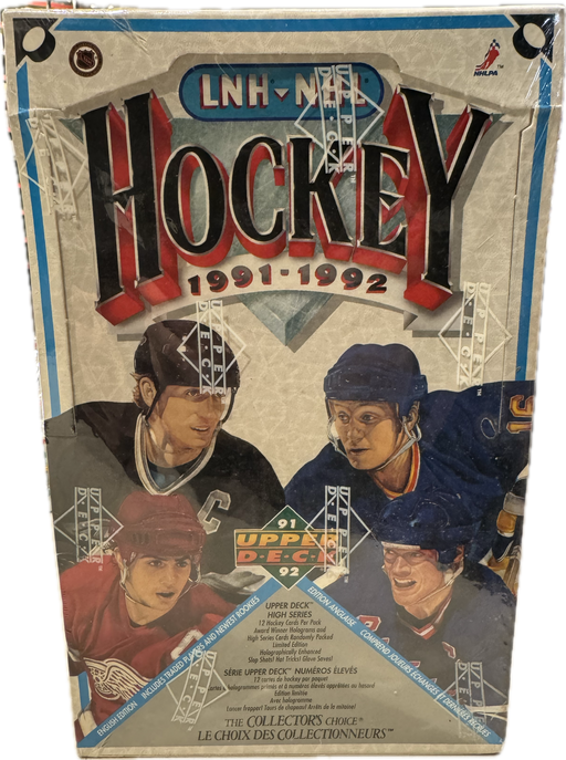 1991/92 Upper Deck NHL Hockey Hobby Box French / English - Pastime Sports & Games