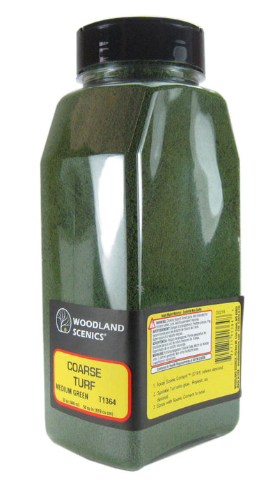 Woodland Scenics Coarse Turf Medium Green Shaker - Pastime Sports & Games