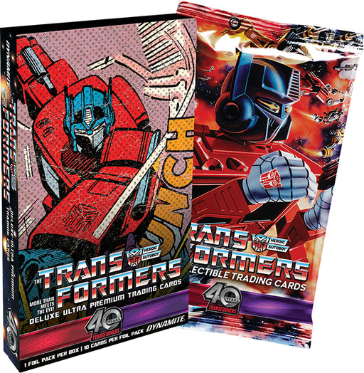 Transformers 40th Anniversary Trading Cards Deluxe Ultra Premium Mini Box