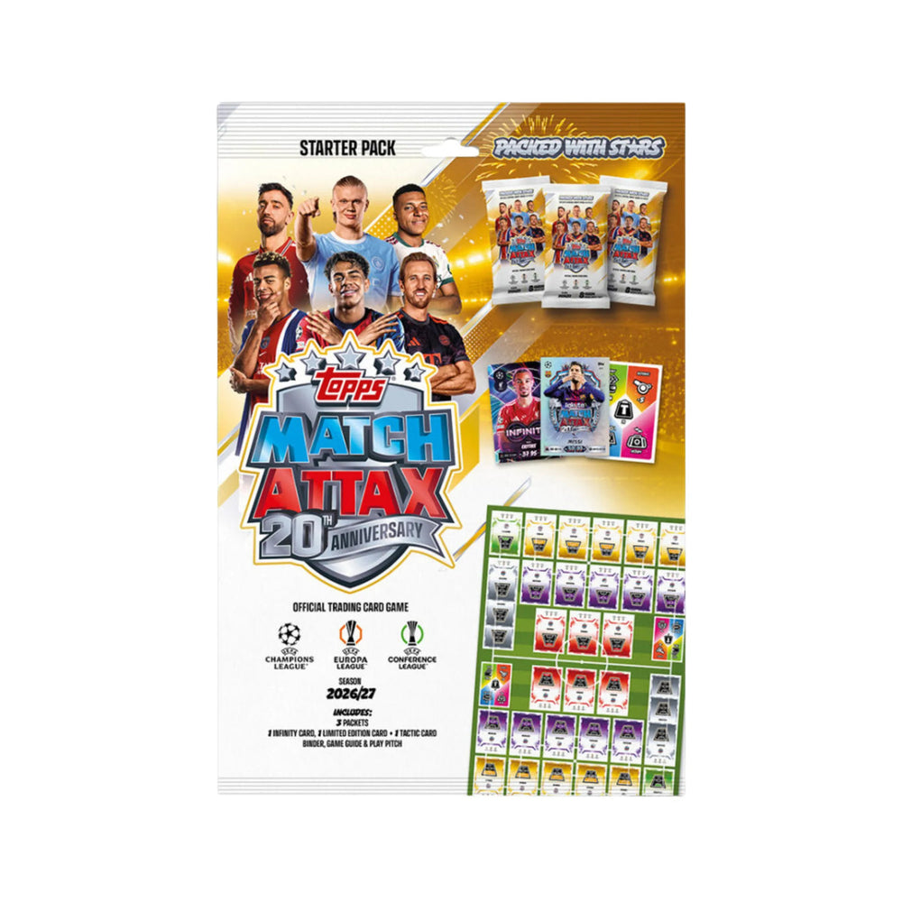 2026/27 Topps Match Attax Soccer Champions League UEFA Starter Pack