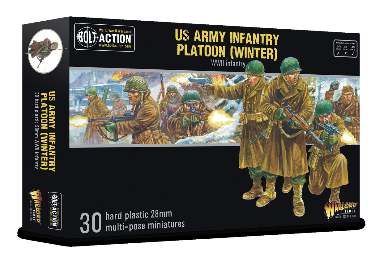 Bolt Action US Army Infantry Platoon (Winter)