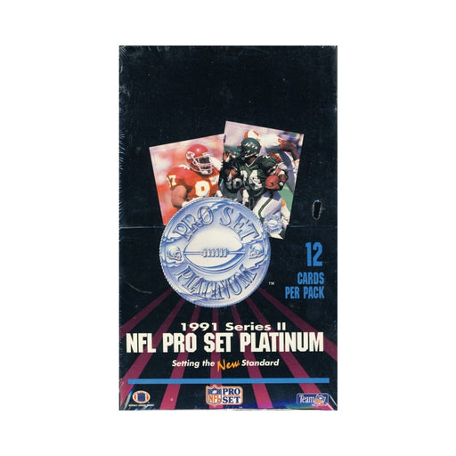 1991 Pro Set Platinum Series 2/Two NFL Football Hobby Pack/Box