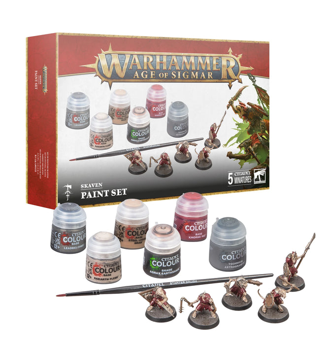 Warhammer Age Of Sigmar Skaven + Paint Set (60-09)