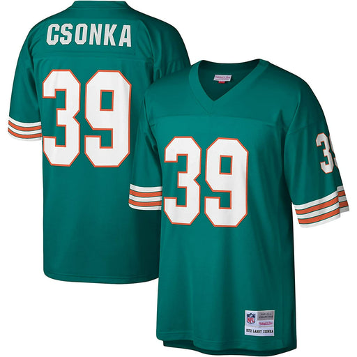 Miami Dolphins Larry Csonka 1972 Mitchell & Ness Green Football Jersey - Pastime Sports & Games