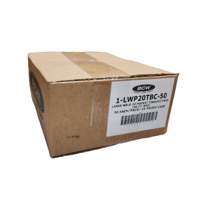 BCW Laser Weld 20-Pocket Tobacco Pages (50ct. Pack)